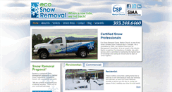 Desktop Screenshot of ecosnowremovalboulder.com